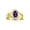Amethyst, variant on Rings for Women 14K Gold Plated Silver Swirl Ring with 7X5MM Oval Gemstone & Diamond Ring October Pink Ice Jewelry Size 9