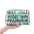 thumbnail image 4 of Cauagu Not All Who Wander Are Lost1 Print Large Cosmetic Bag,Portable Cosmetics Pouch Travel Makeup Bag Large Capacity Travel Makeup Case Organizer Makeup Brush Organizer, 4 of 8