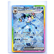 Near Mint Prismatic Evolutions Glaceon ex Holo Special Illustration Rare #150/131 Pok mon Card