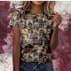thumbnail image 1 of Fiudx Liquidación de Ofertas Flash Camisa de Pollo de Moda para Mujer Linda Granja Camisetas Mamá Causal Manga Corta Camisetas Tops Blusas, 1 of 4