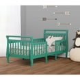 Dream On Me Emma 3 in 1 Convertible Toddler Bed, Emerald