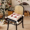 thumbnail image 6 of Luoshdecor Farmhouse Floral Chair Cushion,Fabric Non Slip Soft Comfortable Chair Pads with Bow Tassel for Kitchen Chairs Office Decor 15.7 in, 6 of 6