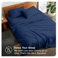 thumbnail image 6 of DaiZuY Split Head King Sheet Set - 1800 Ultra-Soft Microfiber Bed Sheets - Double Brushed - Deep Pockets - 4 Piece Set - FlexTop King Bedding Sheets (Split Head King, Dark Blue), 6 of 9