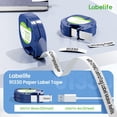 thumbnail image 3 of JJEAN-Paper White Tape Compatible with DYMO LetraTag Refills 12mm x 4m 1/2'' x 13', Replace for DYMO Label Maker Refills 91330 10697 LT Label Tape for Letra Tag LT-100H LT-100T 200B QX50, 5-Pack, 3 of 4