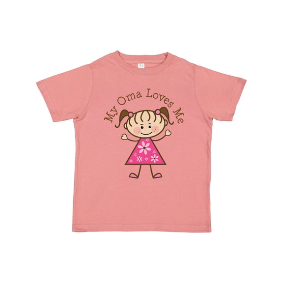 Inktastic My Oma Loves Me Granddaughter Girls Toddler T-Shirt
