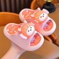thumbnail image 2 of lnmuld Kids Cute 3D Bear Fish Slides Non Open Toe Summer Slippers for Toddlers Boys Girls Size:3-4 Years, 2 of 3