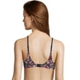 thumbnail image 3 of Maidenform Comfy Soft Demi Underwire Bra Floral Wisteria Print/Black 34D Women's, 3 of 3