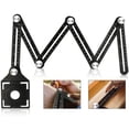 thumbnail image 4 of Multi-Angle Measuring Ruler with Positioning Hole, 6-Sided Aluminum Alloy Corner Jig Tool,Template Measuring Tool,Black, 4 of 5