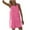 Pink, variant on ABATAB Women's Rompers for Summer Casual Sleeveless Shorts Backless Crewneck Loose Fit Jumpsuit Beach Cover up with Pockets