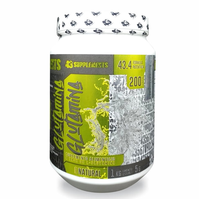 Glutamina en polvo sin sabor 1 kg 43 Supplements 43SUPGLUTAMINA