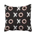 thumbnail image 1 of Funda de almohada ABPHQTO Doodle Xo rosa a cuadros 50x50 cm, 1 of 2