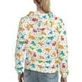 thumbnail image 7 of Sikiie Dinosaur Women's Casual Hoodies Long Sleeve Lightweight Pullover Tops Loose Sweatshirt-XX-Large, 7 of 7