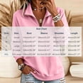 thumbnail image 2 of cocolona Half Zip Pullover Sweatshirts for Women Long Sleeve Solid Color Loose Casual Basic Sweatshirts, 2 of 7