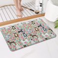 thumbnail image 3 of Cute Pitbull Terriers Dog and Flower Bathroom Rugs Mat,Non Slip Microfiber Bathroom Rug,Rubber Backing,Soft Bathroom Mats for Bathroom Floor,Tub and Shower,17x27in(43x68cm), 3 of 4