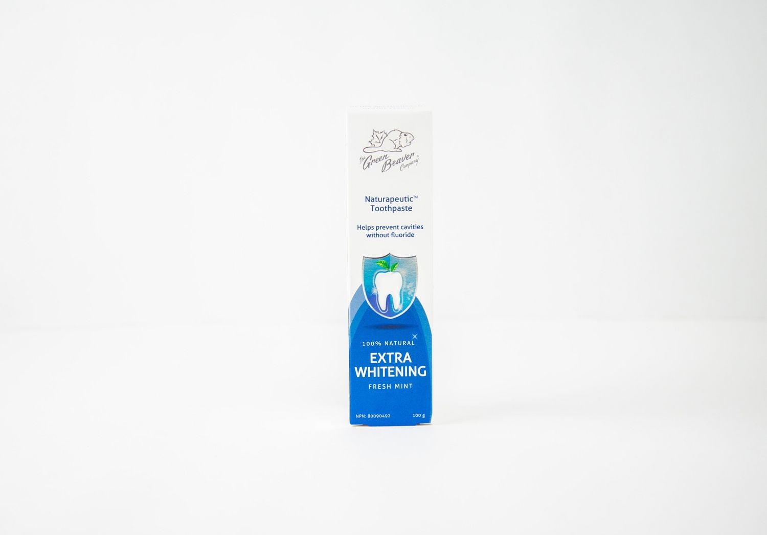 Green Beaver Naturapeutic Extra Whitening Toothpaste (Fresh mint), 100 ml