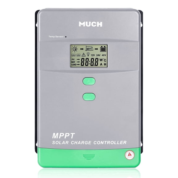 MUCH 100A MPPT Solar Charge Controller - 12V/24V/36V/48V Auto Parallel, 150V 5200W, Charging Controller LCD Regulator for Solar Panels Systems