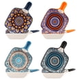 thumbnail image 5 of Xiyztok Boho Ceramic Dipping Bowls with Handle Set of 4, Colorful Serving Bowl Dishwasher & Microwave Safe for Party, 5 of 11