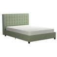 thumbnail image 5 of DHP Emily Upholstered Bed, Light Green Linen, Full Bed Frame, 5 of 23