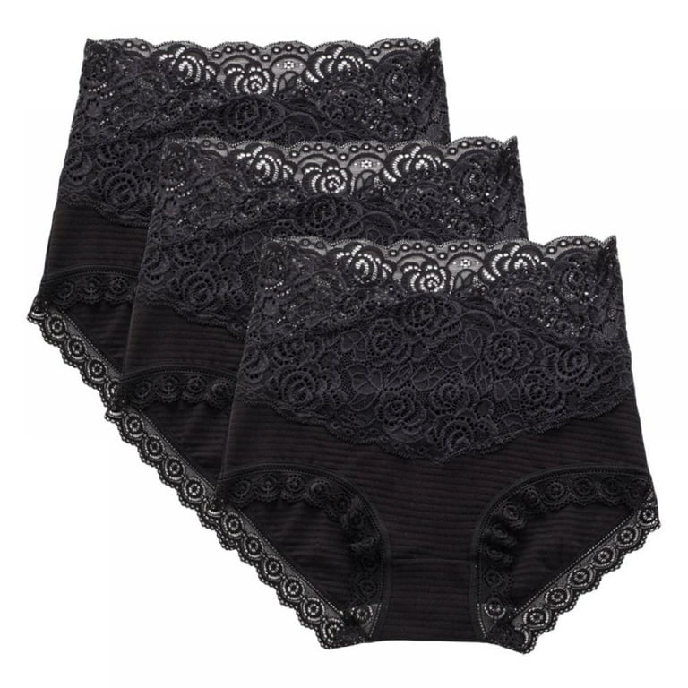 Women Underwear High Waist Cotton Briefs Ladies Panties Tummy