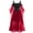 Red, variant on Renaissance Faire Costume Women Halloween Medieval Gothic Dress Plus Size Witch Cosplay Dresses with Mesh Flared Sleeve & Lace Up