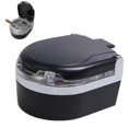 thumbnail image 2 of Portable Led Light Ashtray Car Cigarette Ash Holder Smokeless Car Ashtray With Led Light (black), 2 of 5