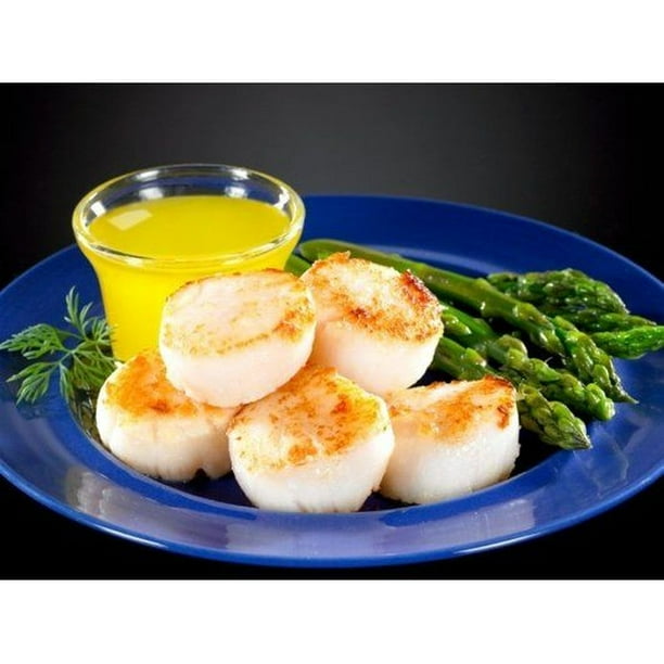 Premium Processed 10 to 20 Count Sea Scallops, 5 Pound 2 per case