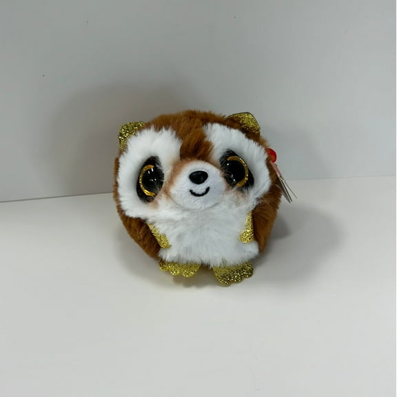 Ty Puffies (Beanie Balls) - PICKPOCKET the Raccoon (4 inch) Stuffed Plush Toy