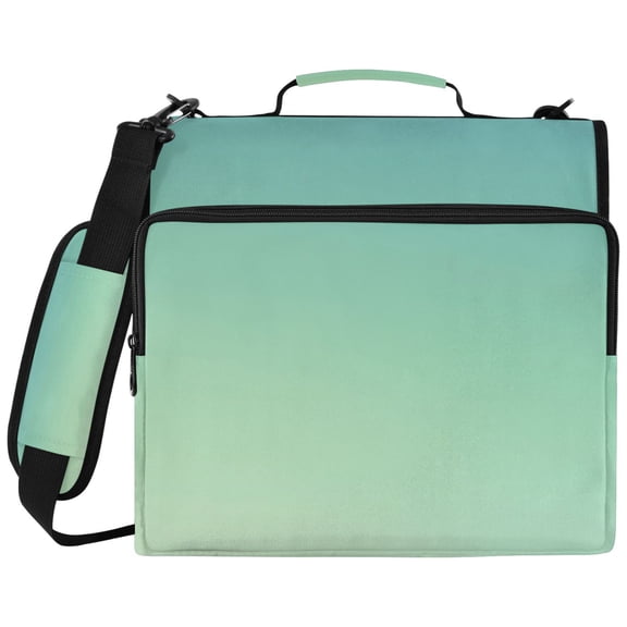 ALAZA Zipper Binder Blue Gradient-z3 Pattern 2 inch 3 Ring 500 Sheet Capacity Trapper Keeper File Folder Organizer Bag