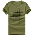 thumbnail image 1 of Mefallenssiah T-Shirt à Manches Courtes pour Homme Mode Été Imprimé T-Shirts Chemise à Manches Courtes T-Shirt Blouse Décontractée Haut Vert Armée, 1 of 3