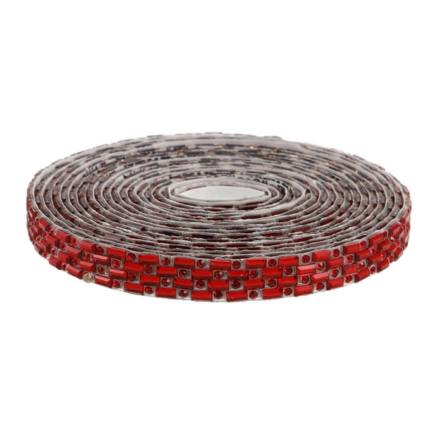 Cinta autoadhesiva de diamantes de imitación, tira de diamantes de imitación, pegatina brillante para manualidades, vestidos de novia, decoración del hogar y envoltura de regalos, 3 yardas