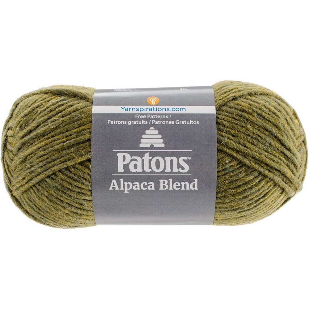 Patons Alpaca Blend Yarn (5) Bulky Gauge 3.5oz Lichen Machine
