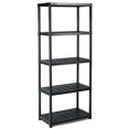 thumbnail image 1 of Gymax Étagère de Rangement à 5 Niveaux Autoportante Robuste 33,5"L X 16"L X 73"H Noir, 1 of 10