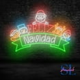 thumbnail image 3 of Shinelab Feliz Navidad Santa Neon Sign, Merry Christmas Led Sign, Christmas Holiday Wall Decor, Xmas Gift 1248, 3 of 5