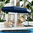 thumbnail image 2 of Gymax Parasol Suspendu Déporté de 10 Pi pour Patio avec Réglage d'Inclinaison Facile Bleu Marine, 2 of 10