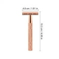thumbnail image 3 of Rasoir Métallique Réutilisable - Double Tranchant, pour Hommes et Femmes - Construction de Qualité, Excellent Cadeau, 3 of 6