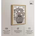 thumbnail image 2 of Folk Art Floral I Canvas Print Vintage Floral Art by Art Remedy, Gold Frame, 36 x 54, 2 of 5
