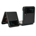 thumbnail image 4 of Allytech for Samsung Galaxy Z Flip 4 Ultra-Thin Folding Case, Premium PU Leather Anti-Drop Heavy Duty Full Body Protective Case for Samsung Z Flip 4 6.7" 5G 2022 Women Men, Black, 4 of 8