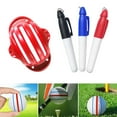 thumbnail image 2 of Almencla Marqueur de Balle de Golf, Outil de Positionnement pour Golf, Rouge avec 3 Stylos, 2 of 7