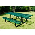 thumbnail image 6 of LifeYard ADA expanded metal, Rectangular Picnic Table, 96" top, 72" seat Green, 6 of 6