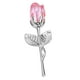 thumbnail image 2 of Adorno de rosa de cristal para el Día de la Madre, regalo de aniversario para esposa, mamá y hermana. Plata Rosa, 2 of 9