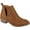 Camel, variant on Journee Womens Rimi Pull On Stacked Heel Booties, Widths Available