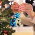 thumbnail image 3 of 26 Letters Cute Animal Baby Christmas Acrylic Tree Decoration Pendant Car Holiday Ornament For Festive Seasonal Celebration, 3 of 3