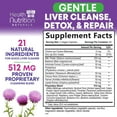 thumbnail image 4 of Gentle Liver Cleanse Detox & Repair Formula - Advanced Liver Support Supplement with Silymarin Milk Thistle, Dandelion Root, Artichoke Extract, Turmeric, Choline, & Beetroot - 120 Veggie Capsules, 4 of 11