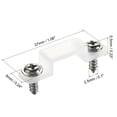 thumbnail image 2 of Unique Bargains LED Strip Mounting Brackets, Fixing Clips with Screws for 8mm Wide 3528 2835 Waterproof LED Strip, Silicone, 50Pcs, 2 of 5