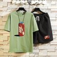 thumbnail image 2 of Camiseta estampada para hombre, ropa para hombre, chándal de gimnasio, conjuntos de pantalones cortos para correr, trajes deportivos holgados, top gráfico de alta calidad, tendencia elegante 2024, 2 of 5