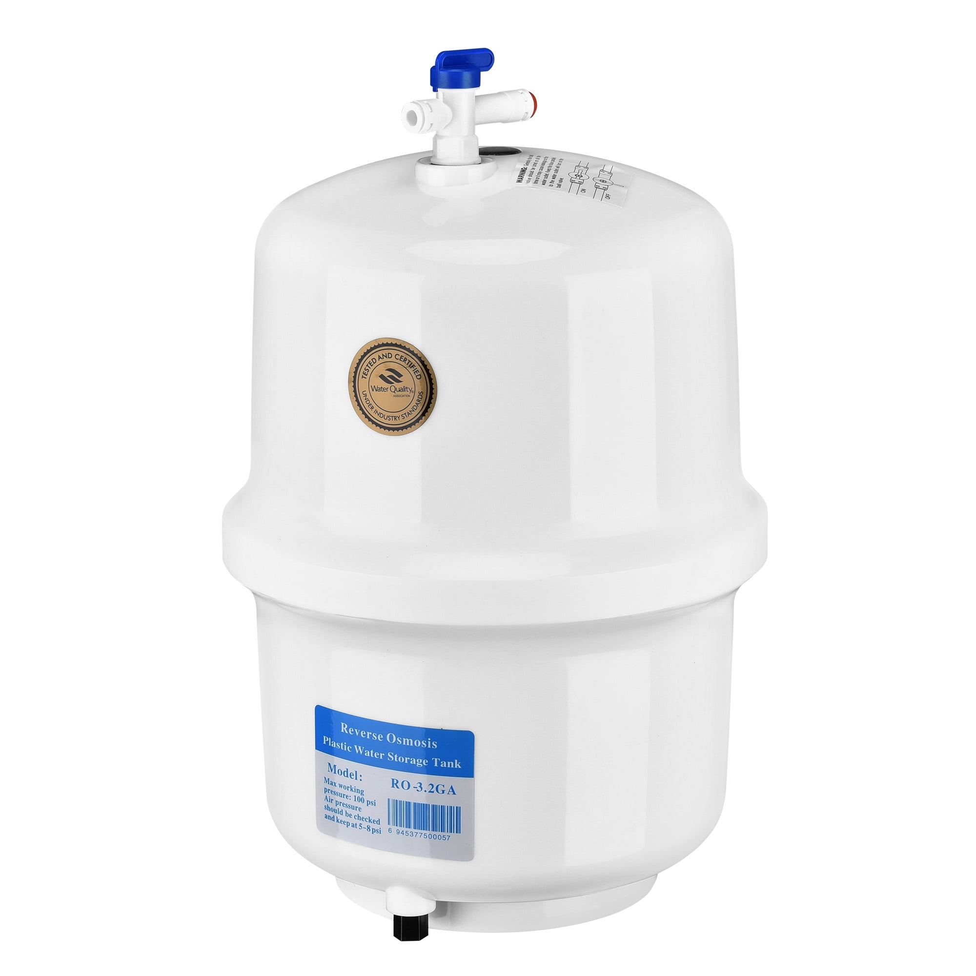 RO Water Storage Tank – 4.0 Gallon – NSF Certified – Pre-Pressurized – For Reverse Osmosis Systems – BPA Free