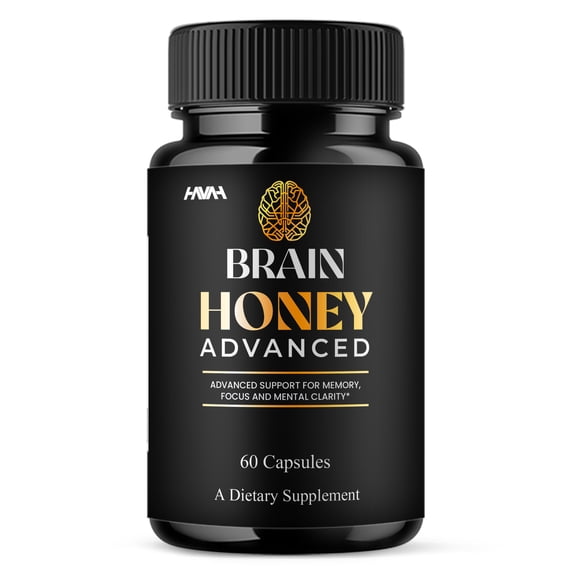 Brain Honey Advanced Brain Health Capsules, BrainHoney Daily Nootropic Fomula (60 Capsules)