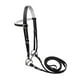 thumbnail image 4 of Cabezada para caballo con riendas, cuerda de montar, accesorios de equitación, cabestro. M negro, 4 of 9