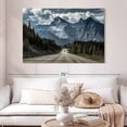 thumbnail image 2 of Elephant Stock Banff Highway Mountain Scene Wall Art - Horizontal Canvas Wall Art - Living Room Wall Decor - Transportation Canvas - Black And Blue Decor - 51" x 34", 2 of 8