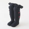 thumbnail image 3 of Efsteb Newborn Infant Toddler Baby Girls Pantyhose Cotton Bow Bottom Pantyhose Pants (Black,12 Months), 3 of 4